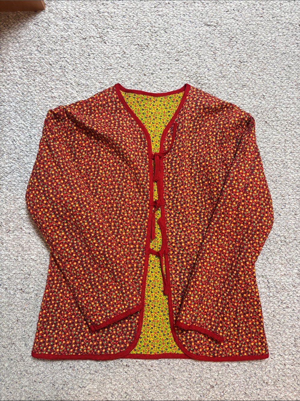 Vintage 70s Quilted Floral Jacket
